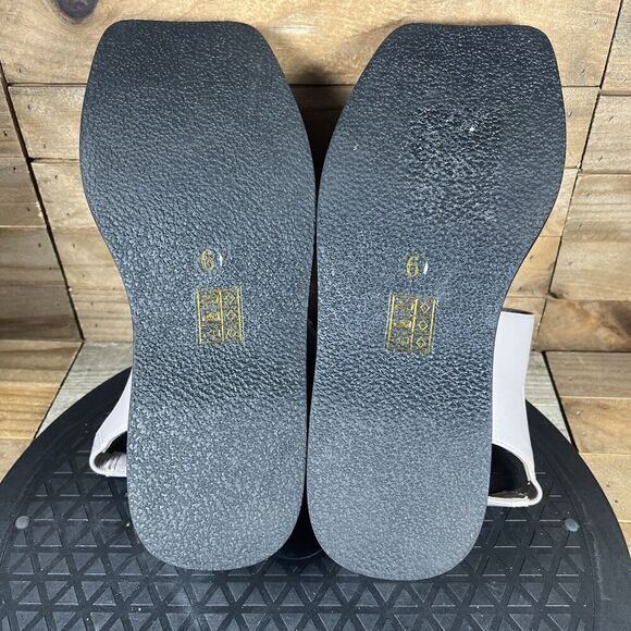 Jeffrey Campbell Women’s Size 6 Vanderbilt Toe Post Gray Sandals Square Toe - Picture 9 of 10